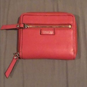 NWOT Pink/Coral Coach Wallet